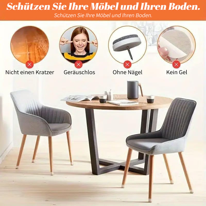 ✨ Universelle Stuhlbein-Schoner aus Gummi – Passend für alle Stuhlbeinformen, kratzfest und langlebig: die ultimative Lösung zum Schutz Ihrer Böden.