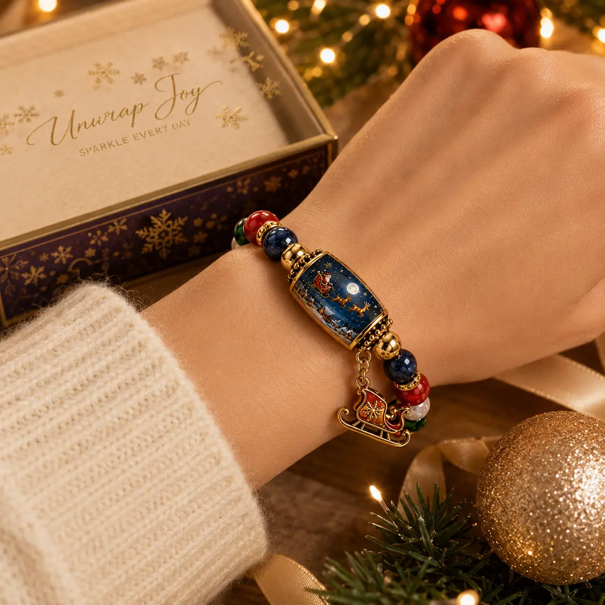 🎄 Limitierte Edition: Perlenarmband-Set „Weihnachtsgeschichte“ | Schmuck als Weihnachtsgeschenk