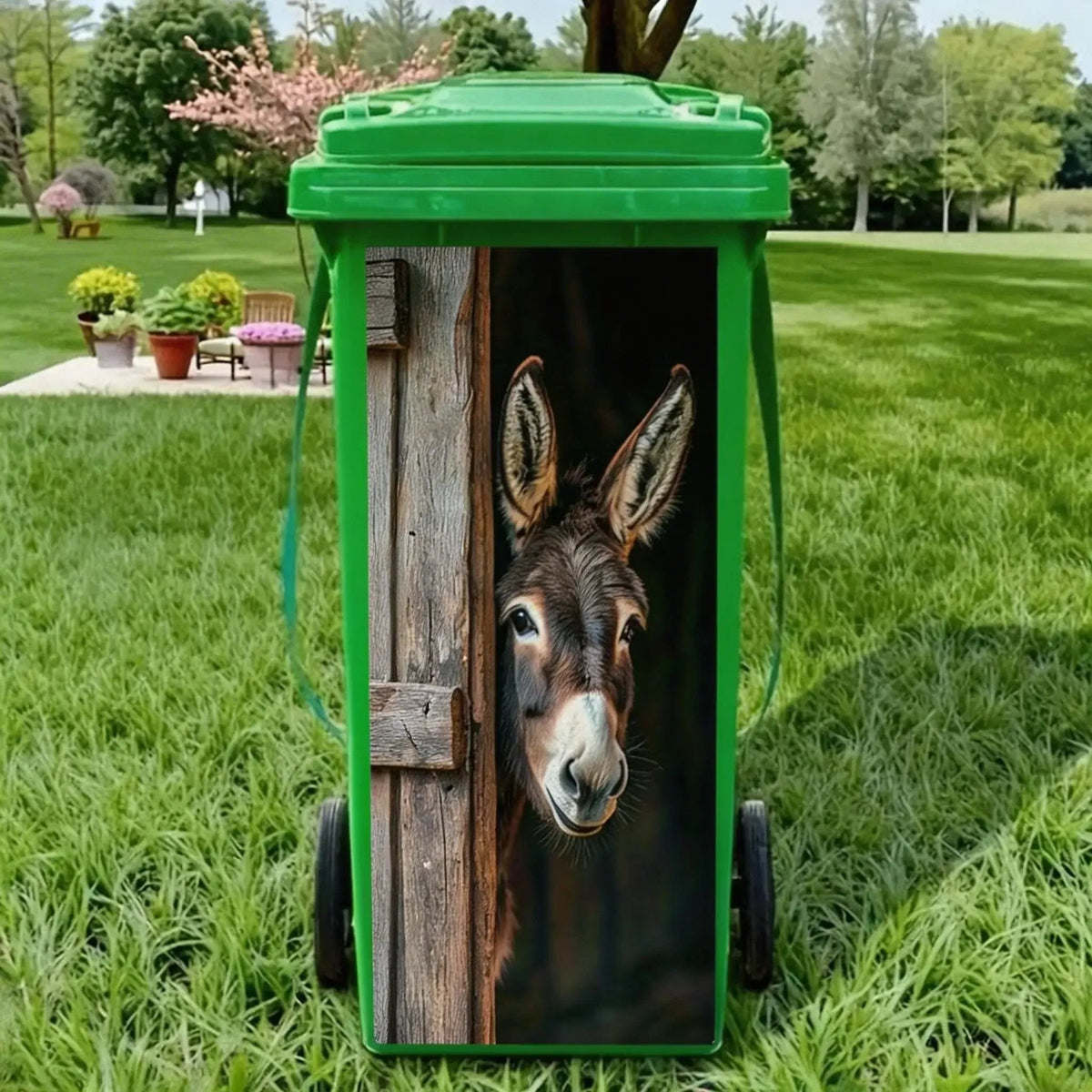 🦒🐯 Kreativer Mülleimeraufkleber mit farbenfrohem Cartoon-Motiv ✨
