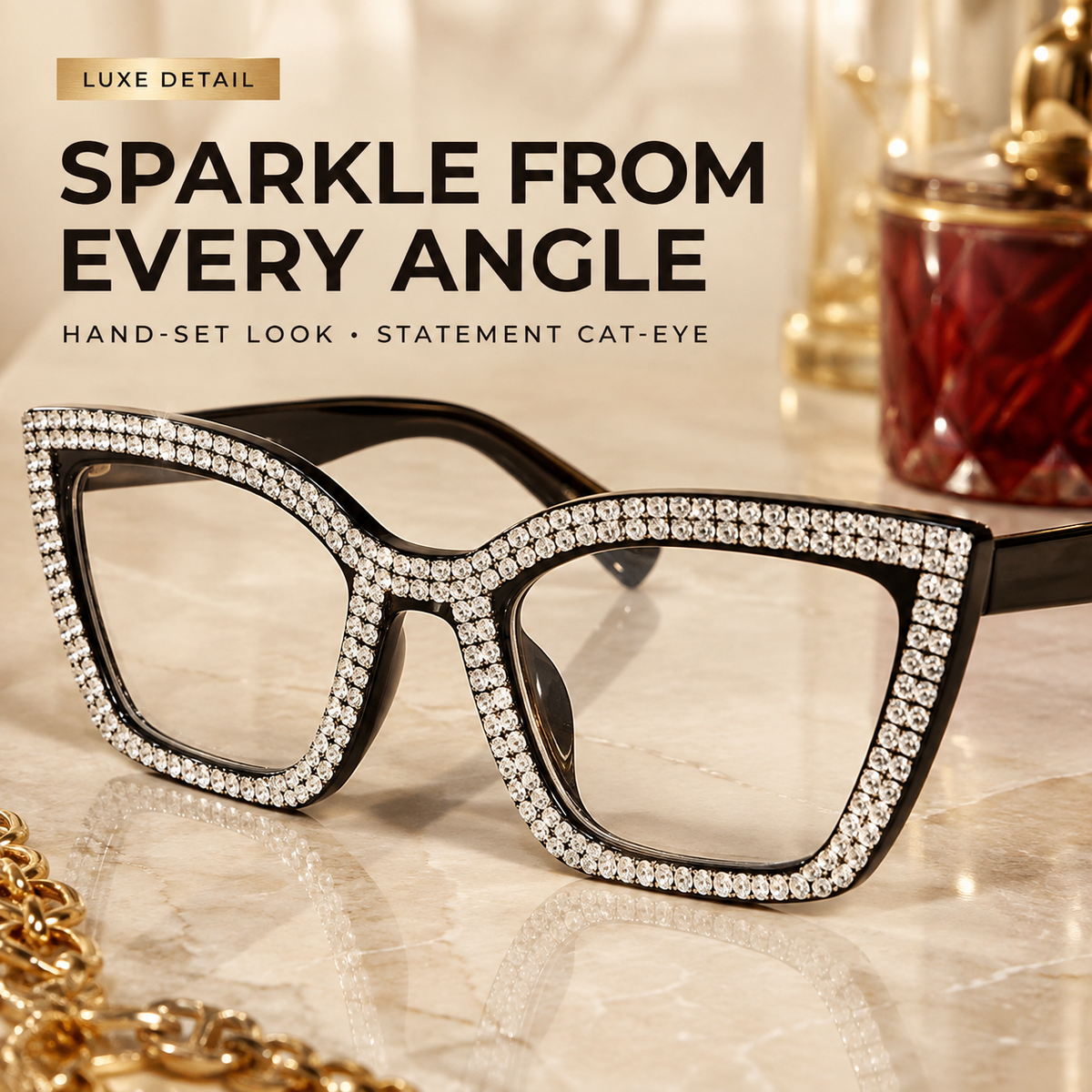 Lesebrille im Katzenaugen-Design mit Blaulichtschutz