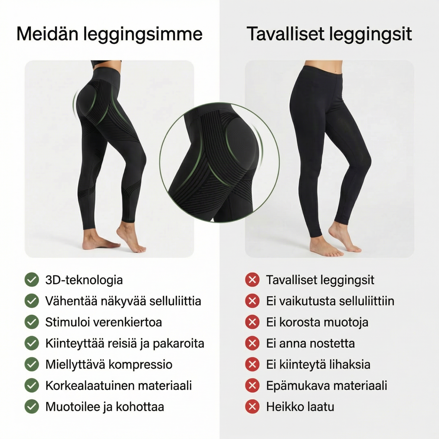 3D Sculpt Leggings – Formen Sie Ihre Silhouette mühelos