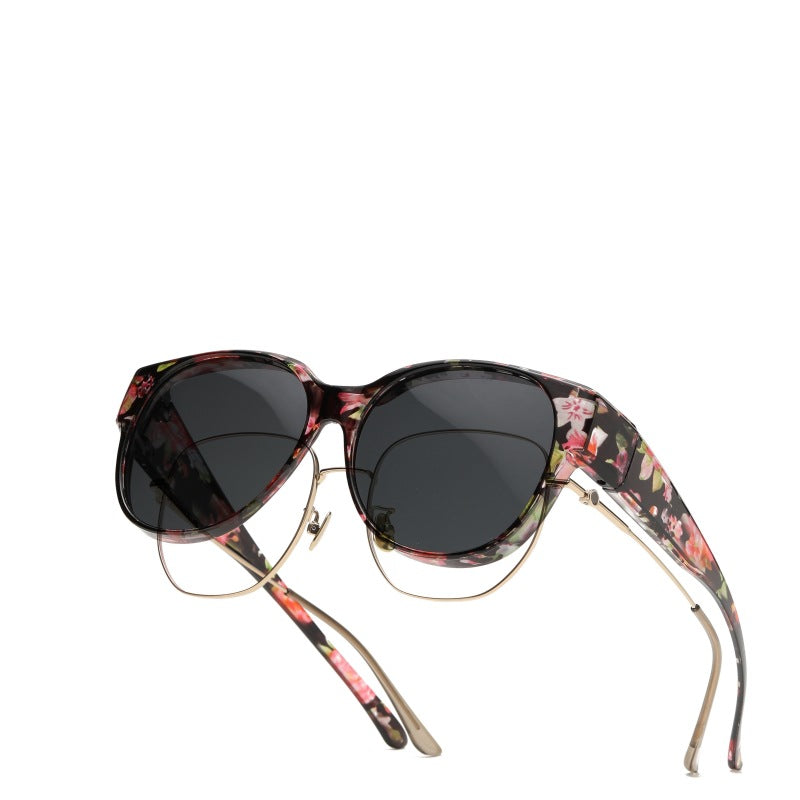 🕶 Neue XL-Cat-Eye-Sonnenbrille mit polarisierenden Gläsern und UV400-Schut