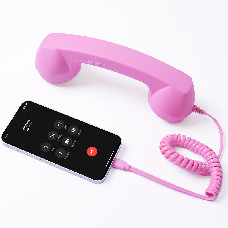 ☎️ Retro-Telefonhörer mit USB-C-Anschluss 📞