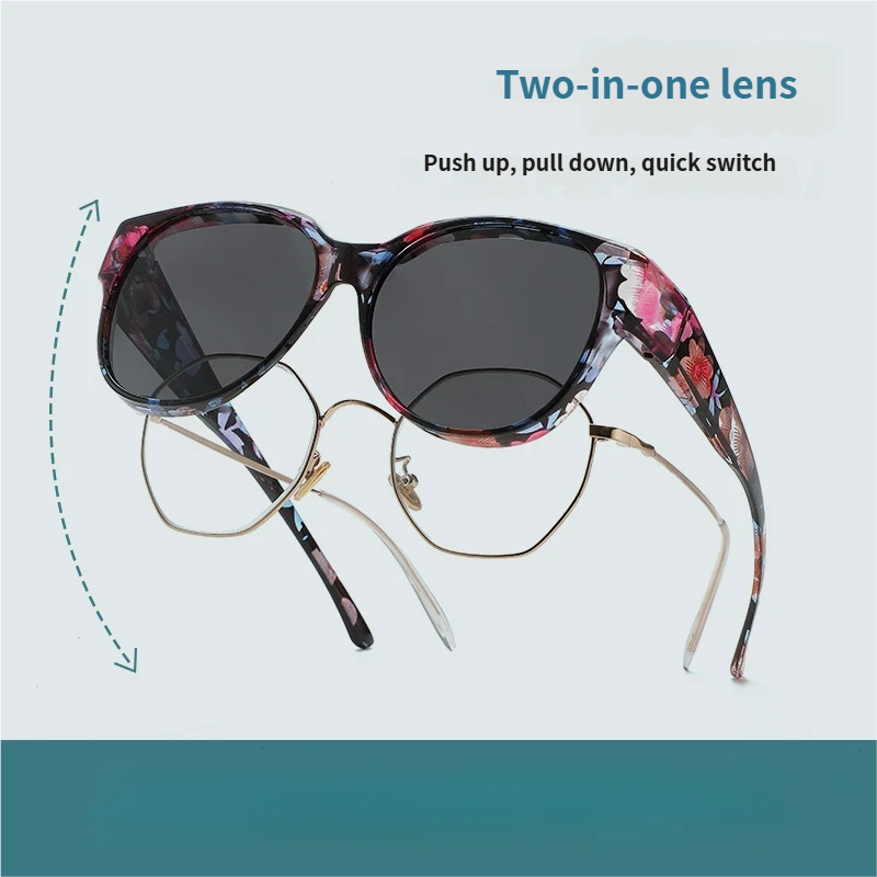 🕶 Neue XL-Cat-Eye-Sonnenbrille mit polarisierenden Gläsern und UV400-Schut