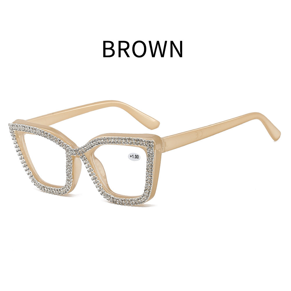 Lesebrille im Katzenaugen-Design mit Blaulichtschutz