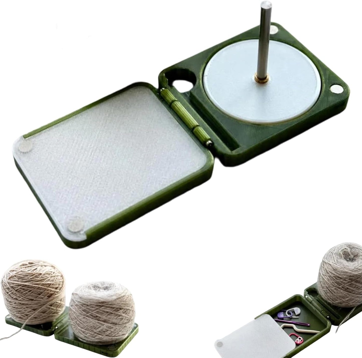 🧶 Tragbarer Garnhalter zum Häkeln und Stricken