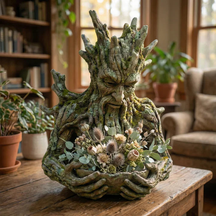 🌳 Das stille Angebot – Eine in einen Baum integrierte Vogelfutter-Skulptur