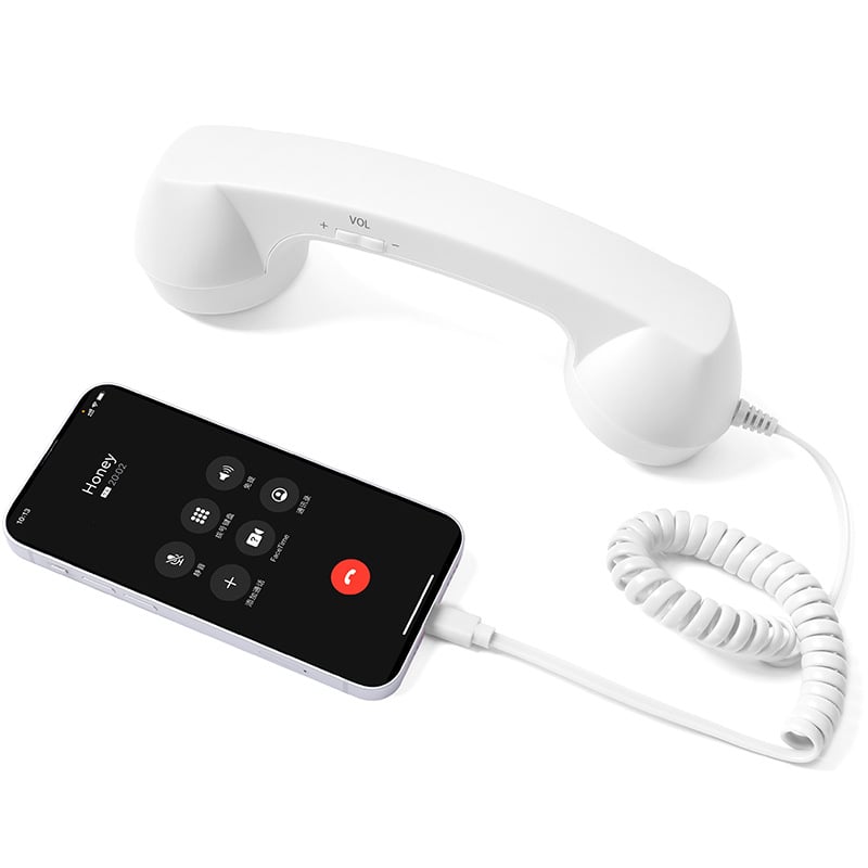 ☎️ Retro-Telefonhörer mit USB-C-Anschluss 📞