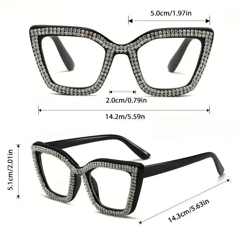 Lesebrille im Katzenaugen-Design mit Blaulichtschutz