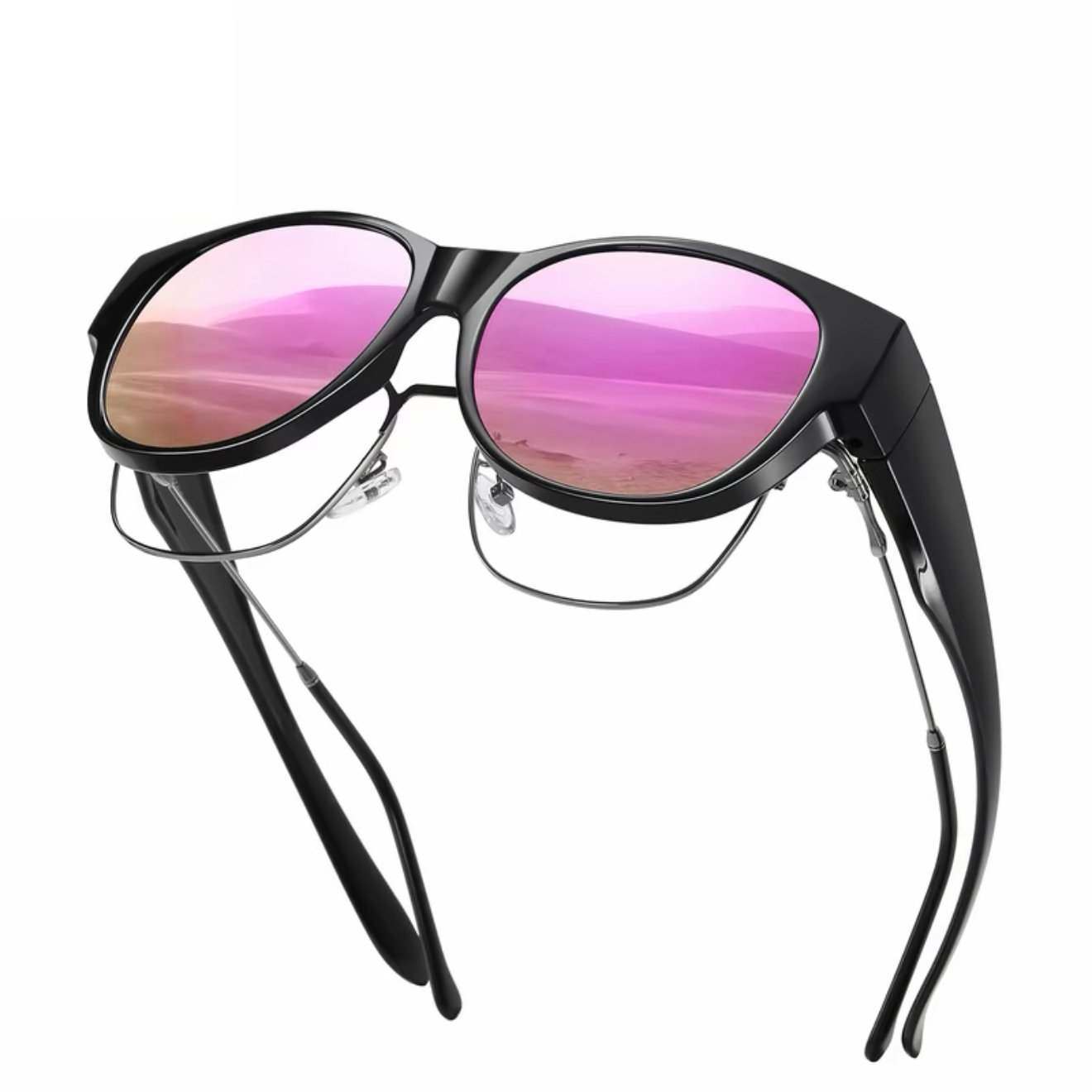 🕶 Neue XL-Cat-Eye-Sonnenbrille mit polarisierenden Gläsern und UV400-Schut