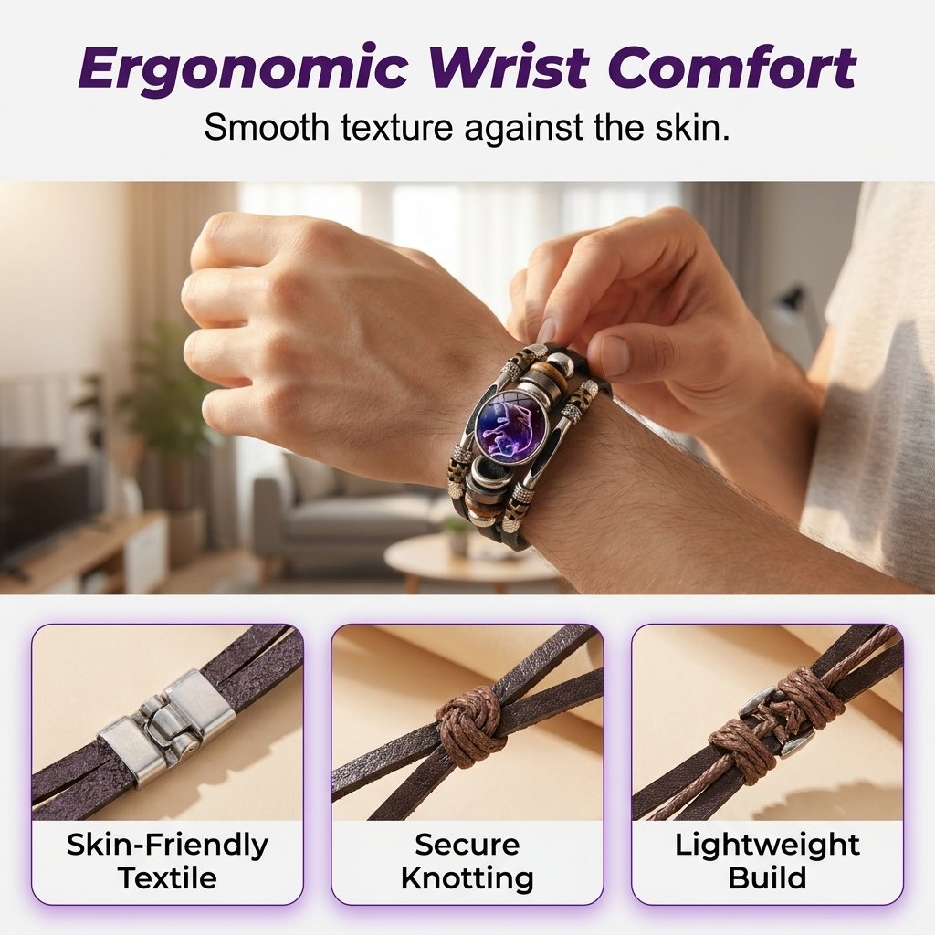 🌌 Im Dunkeln leuchtendes Sternzeichen-Armband 🌌