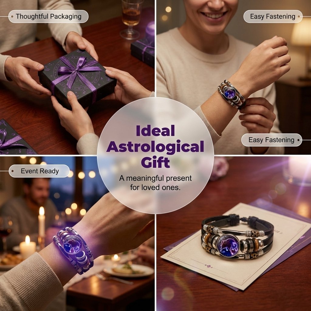 🌌 Im Dunkeln leuchtendes Sternzeichen-Armband 🌌