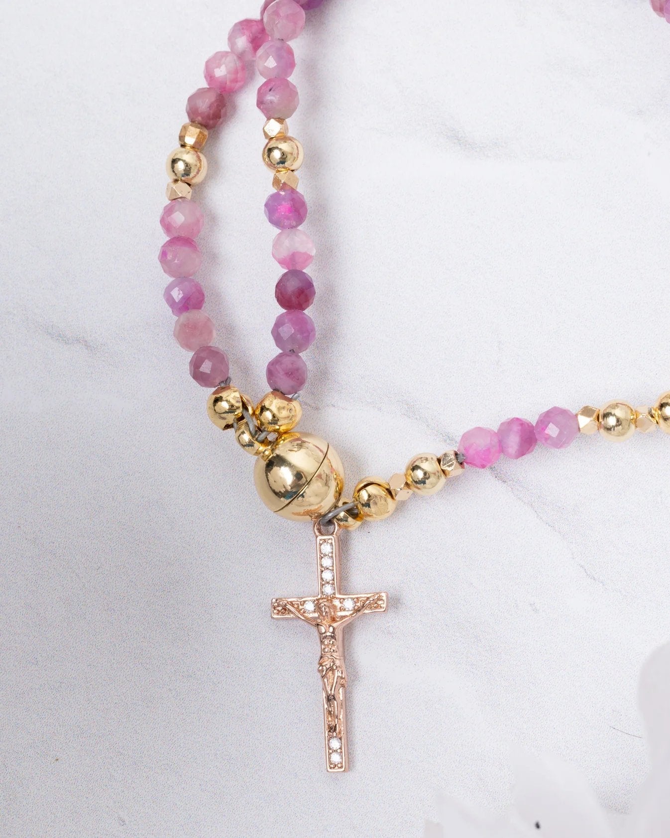 🔥Nur für kurze Zeit, gültig für 24 Stunden🔥 49 % Rabatt – ✝️Handgefertigte Rosenkranzarmbänder📿
