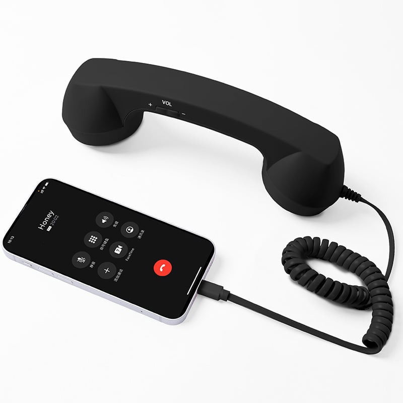 ☎️ Retro-Telefonhörer mit USB-C-Anschluss 📞