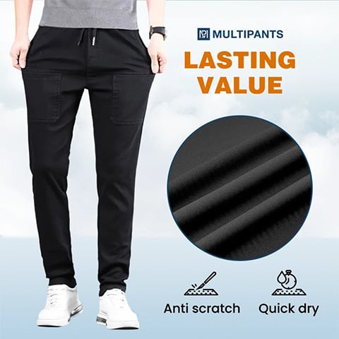 🔥 Angebot nur noch heute: 45 % Rabatt 🥰 MultiPants – Hochflexible, strapazierfähige Hose mit vielen Taschen (inkl. Beintaschen)