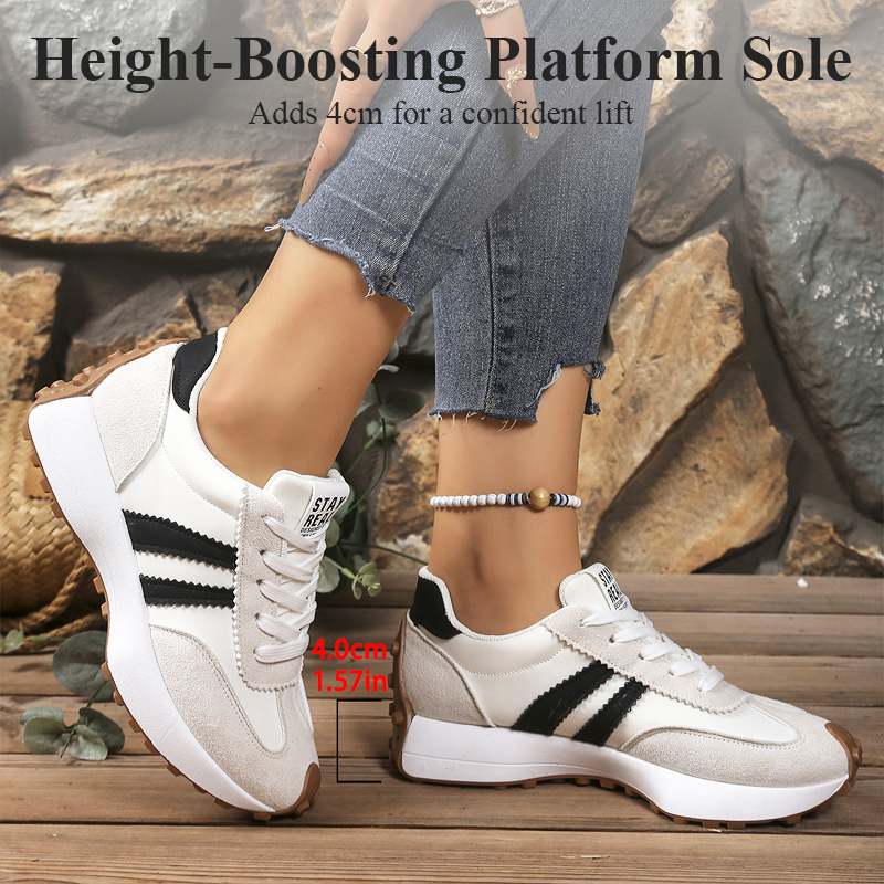 👟 50 % RABATT! ✨ Lässige, klobige Damen-Sneaker mit rutschfester Sohle – ganztägiger Tragekomfort, gepolsterte Sohle und vielseitiger Stil 🏃‍♀️