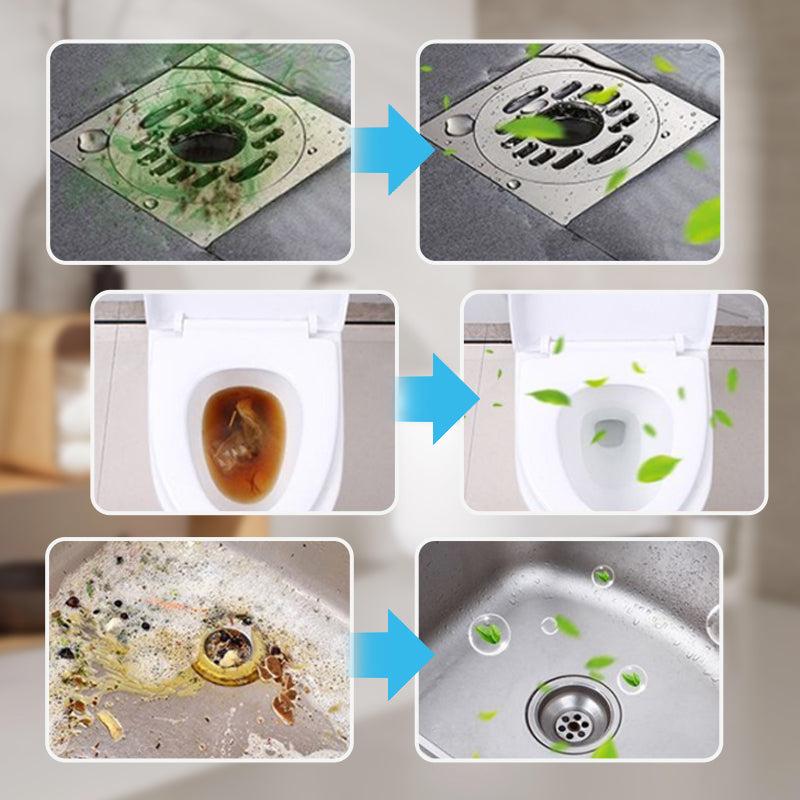 🔥50 % RABATT ❤️ Leistungsstarke Brausetabletten zur Rohrreinigung, lösen schnell Haar- und Fettablagerungen, desodorierender und antibakterieller Rohrreiniger für Waschbecken, Toilette und Bodenabfluss.