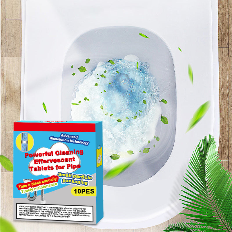 🔥50 % RABATT ❤️ Leistungsstarke Brausetabletten zur Rohrreinigung, lösen schnell Haar- und Fettablagerungen, desodorierender und antibakterieller Rohrreiniger für Waschbecken, Toilette und Bodenabfluss.