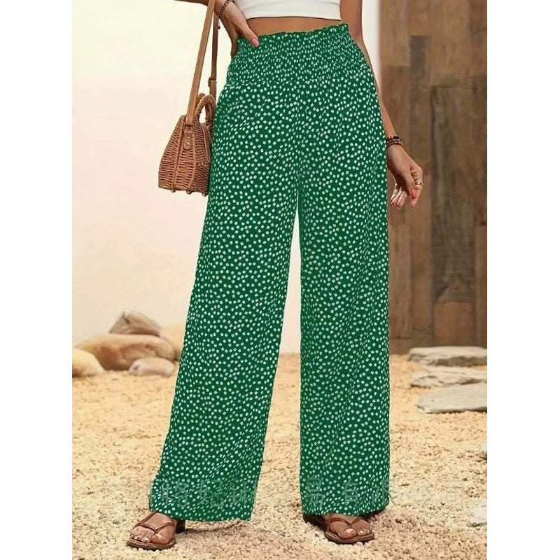 ✨ Raffinierte, hochtaillierte Damenhose mit weitem Bein – Bequeme Passform, elegantes Design & perfekt für einen stilvollen Look 🌸