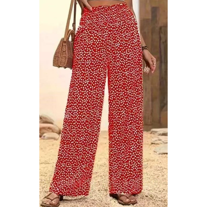 ✨ Raffinierte, hochtaillierte Damenhose mit weitem Bein – Bequeme Passform, elegantes Design & perfekt für einen stilvollen Look 🌸