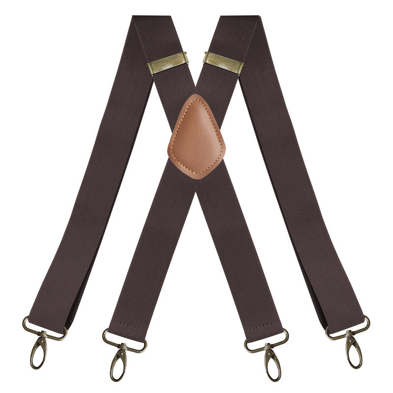 📢📢 49 % Rabatt!! ⏰ Herren-Hosenträger mit X-Rücken und Hakenclips