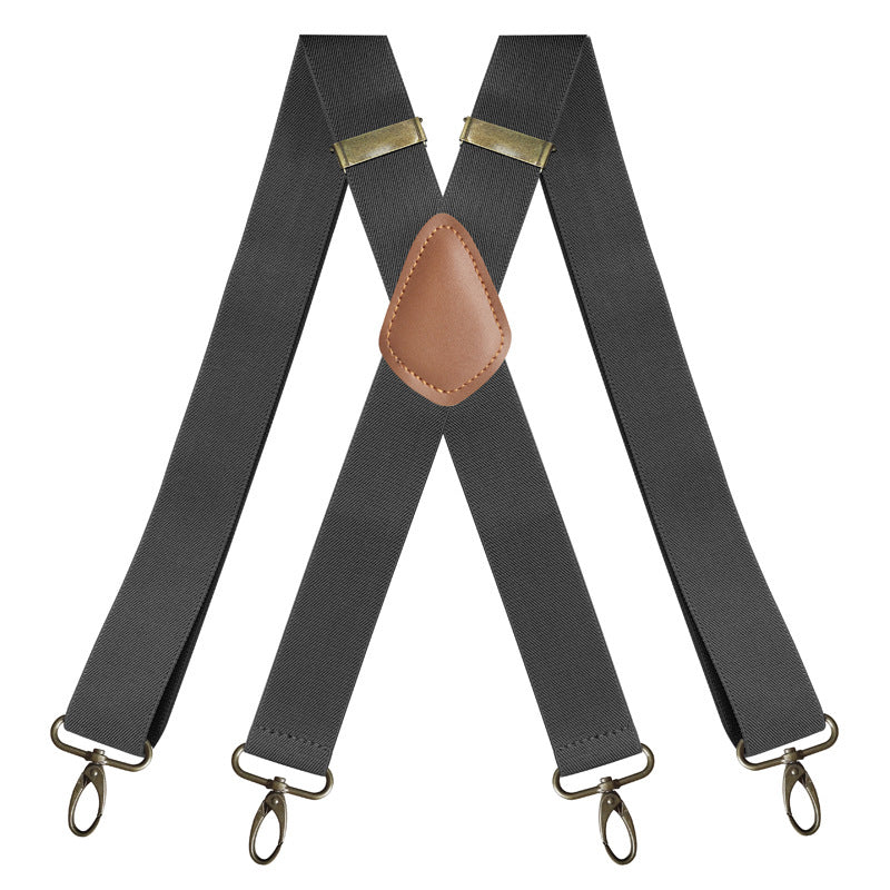 📢📢 49 % Rabatt!! ⏰ Herren-Hosenträger mit X-Rücken und Hakenclips