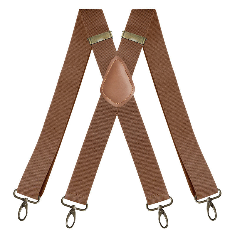 📢📢 49 % Rabatt!! ⏰ Herren-Hosenträger mit X-Rücken und Hakenclips