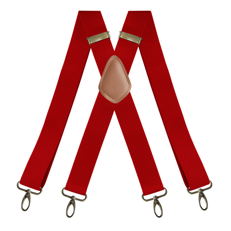 📢📢 49 % Rabatt!! ⏰ Herren-Hosenträger mit X-Rücken und Hakenclips