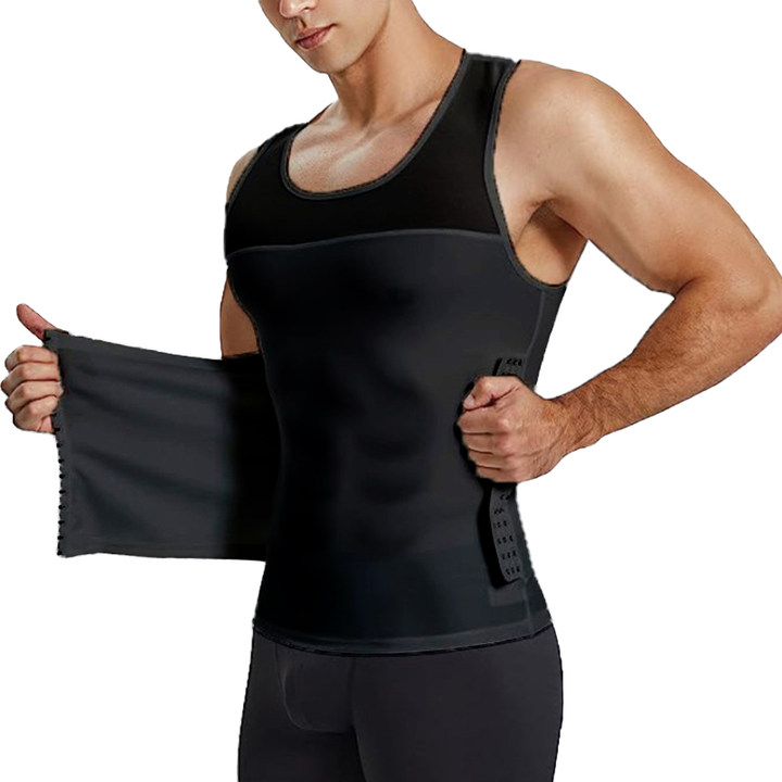 Figurformende Mesh-Weste für Herren mit Taillenformer