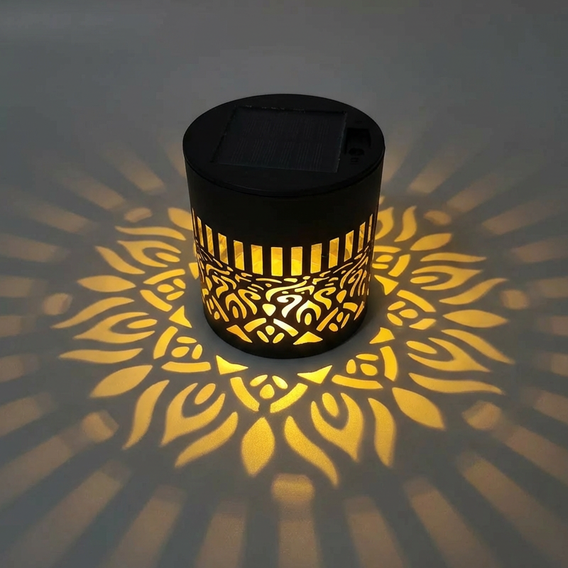 Solarbetriebenes Mandala-/Sonnenblumen-Projektionslicht