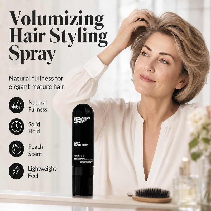 🎉50% Rabatt! 👩 Volumen- und Fixierspray mit Pfirsichduft – für leichtes, schwungvolles Haar und langanhaltenden Halt.